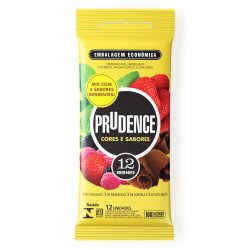 Preservativo Prudence Coressabores Party Pack Com 12 Unidades