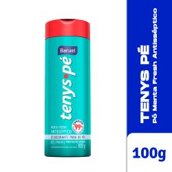 Tenys Pé Desodorante Para Os Pés Pó Menta Fresh 100g