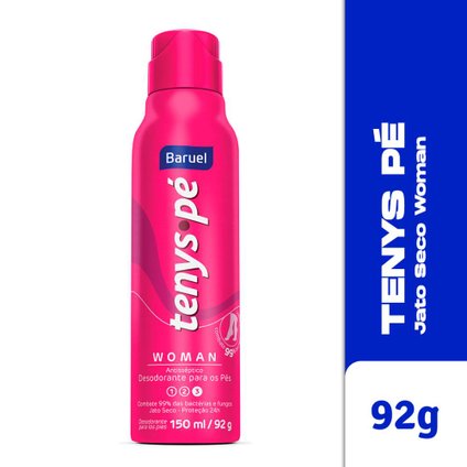 TENYS PÉ DESODORANTE PARA OS PÉS JATO SECO WOMAN 92G
