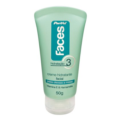 CREME HIDRATANTE FACIAL PANVEL FACES PELES OLEOSAS A MISTAS 50G