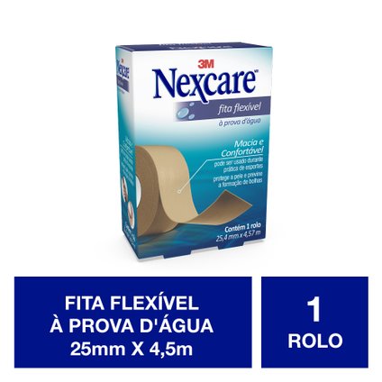 FITA  NEXCARE À PROVA D ÁGUA 25,4MM X 4,57MM