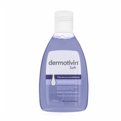 SABONETE LÍQUIDO GALDERMA DERMOTIVIN SOFT 120ML