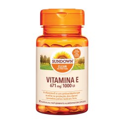 Suplemento Alimentar Sundown Vitamina E 1.000 Ui 30 Cápsulas