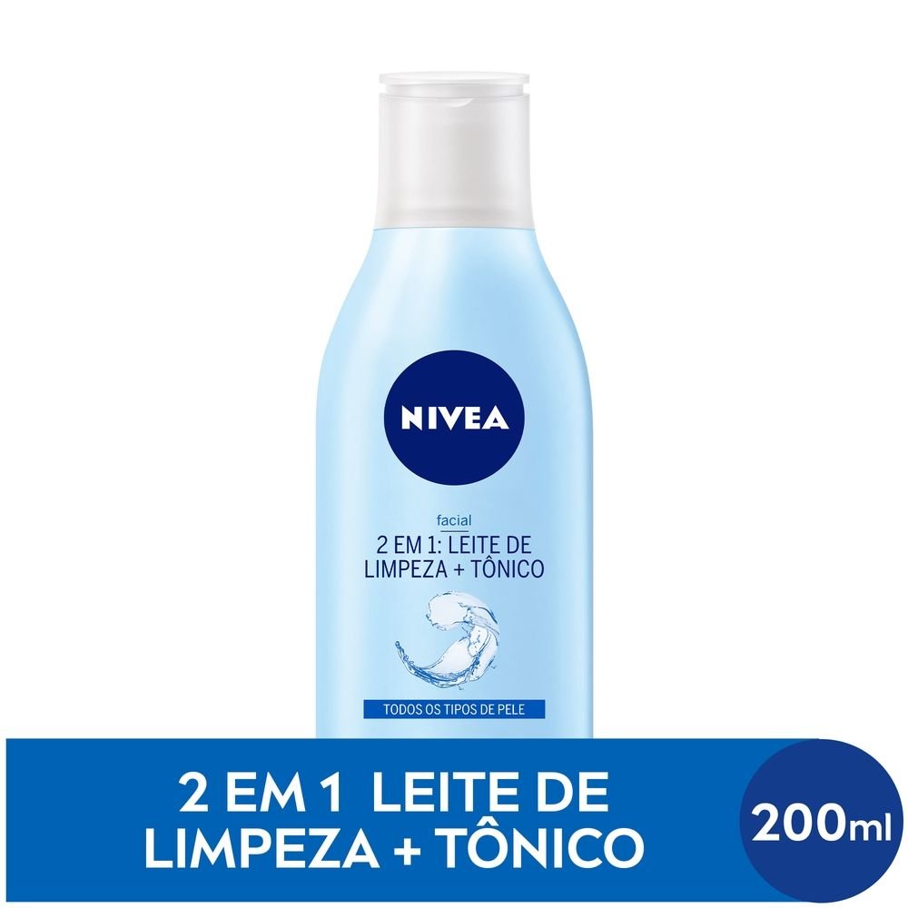 LEITE DE LIMPEZA + TÔNICO NIVEA 2 EM 1 200ML
