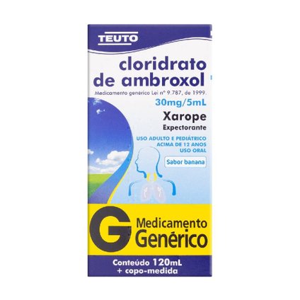 CLORIDRATO AMBROXOL ADULTO 6MG/ML XAROPE 120ML TEUTO GENÉRICO