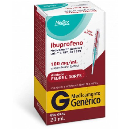 IBUPROFENO 100MG/ML 20ML MEDLEY GENÉRICO