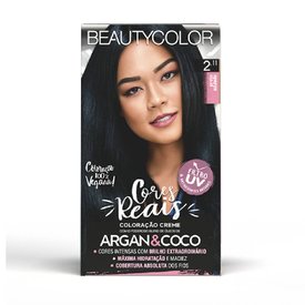 TINTURA PERMANENTE BEAUTY COLOR 2.11 PRETO AZULADO