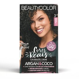 TINTURA PERMANENTE BEAUTY COLOR 3.0 CASTANHO ESCURO