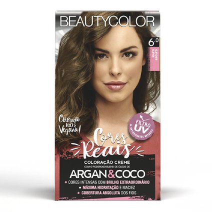 TINTURA PERMANENTE BEAUTY COLOR 6.0 LOURO ESCURO