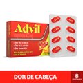 ADVIL ALÍVIO RÁPIDO DA DOR DE CABEÇA E ENXAQUECA COM IBUPROFENO 400MG 8 CÁPSULAS