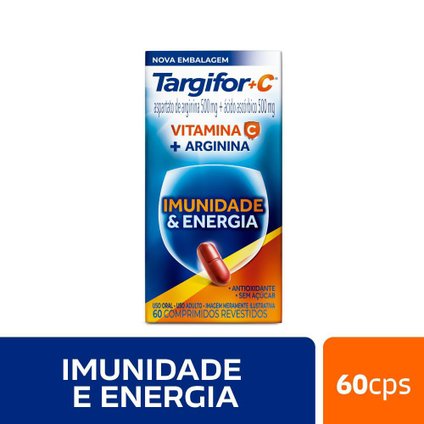 SUPLEMENTO ALIMENTAR TARGIFOR C COMPRIMIDOS REVESTIDOS COM 60 COMPRIMIDOS DE 500MG