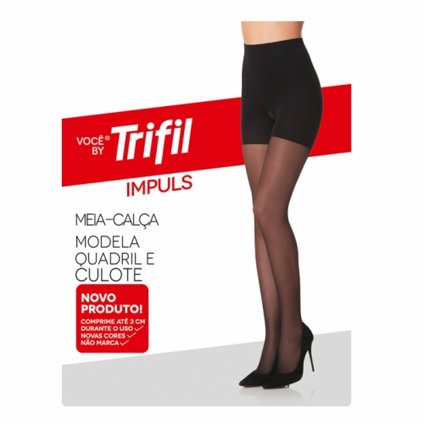 MEIA CALÇA TRIFIL IMPULS REDUTORA PRETO PEQUENA