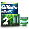 CARGA PARA APARELHO DE BARBEAR GILLETTE MACH3 SENSITIVE COM 2 UNIDADES
