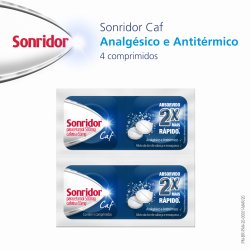 Sonridor Caf Paracetamol 500mg + Cafeína 65mg 4 Comprimidos Efervescentes