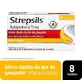 Kit Pastilhas Para Garganta Strepsils Sabor Mel E Limão Caixa 8 Pastilhas + Naldecon Dia E Noite Paracetamol 800Mg + Cloridrato De Fenilefrina 20Mg 24 Comprimidos