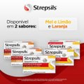 PASTILHAS PARA GARGANTA STREPSILS SABOR MEL E LIMÃO CAIXA 8 PASTILHAS