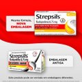 PASTILHAS PARA GARGANTA STREPSILS SABOR MEL E LIMÃO CAIXA 16 PASTILHAS