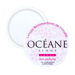 Removedor De Esmalte Oceane Sem Perfume C/25