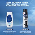DESODORANTE ANTITRANSPIRANTE AEROSSOL NIVEA MEN INVISIBLE BLACK  WHITE 150ML
