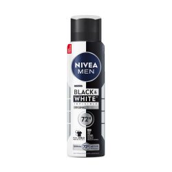 Desodorante Antitranspirante Aerossol Nivea Men Invisible Black  White 150ml