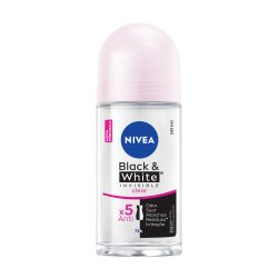 Desodorante Antitranspirante Nivea Roll On Invisible Black White Clear 50ml