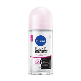 DESODORANTE ANTITRANSPIRANTE NIVEA ROLL ON INVISIBLE BLACK WHITE CLEAR 50ML