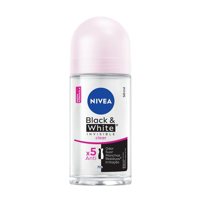 Desodorante Nivea Roll On Black And White Wom 50ml Panvel Farmácias