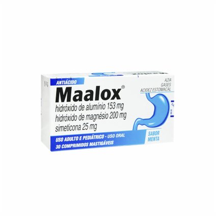 MAALOX MENTA 30 COMPRIMIDOS MASTIGÁVEIS