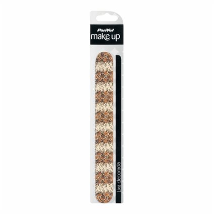 LIXA DE UNHA DECORADA PANVEL MAKE UP COBRA MARROM