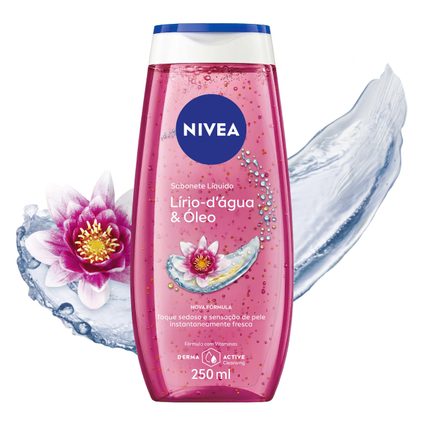 SABONETE LÍQUIDO NIVEA WATERLILY  OIL 250ML