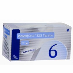 Agulha Para Caneta Novofine 32g 6mm Com 100