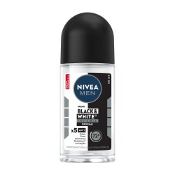 Desodorante Antitranspirante Nivea Men Roll On Invisible Black White 50ml