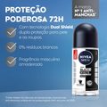 DESODORANTE ANTITRANSPIRANTE NIVEA MEN ROLL ON INVISIBLE BLACK WHITE 50ML