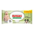 LENÇOS UMEDECIDOS HUGGIES HIGIENE SUPERIOR LIMPAM 2X MAIS COM 96 UNIDADES
