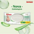 LENÇOS UMEDECIDOS HUGGIES HIGIENE SUPERIOR LIMPAM 2X MAIS COM 96 UNIDADES