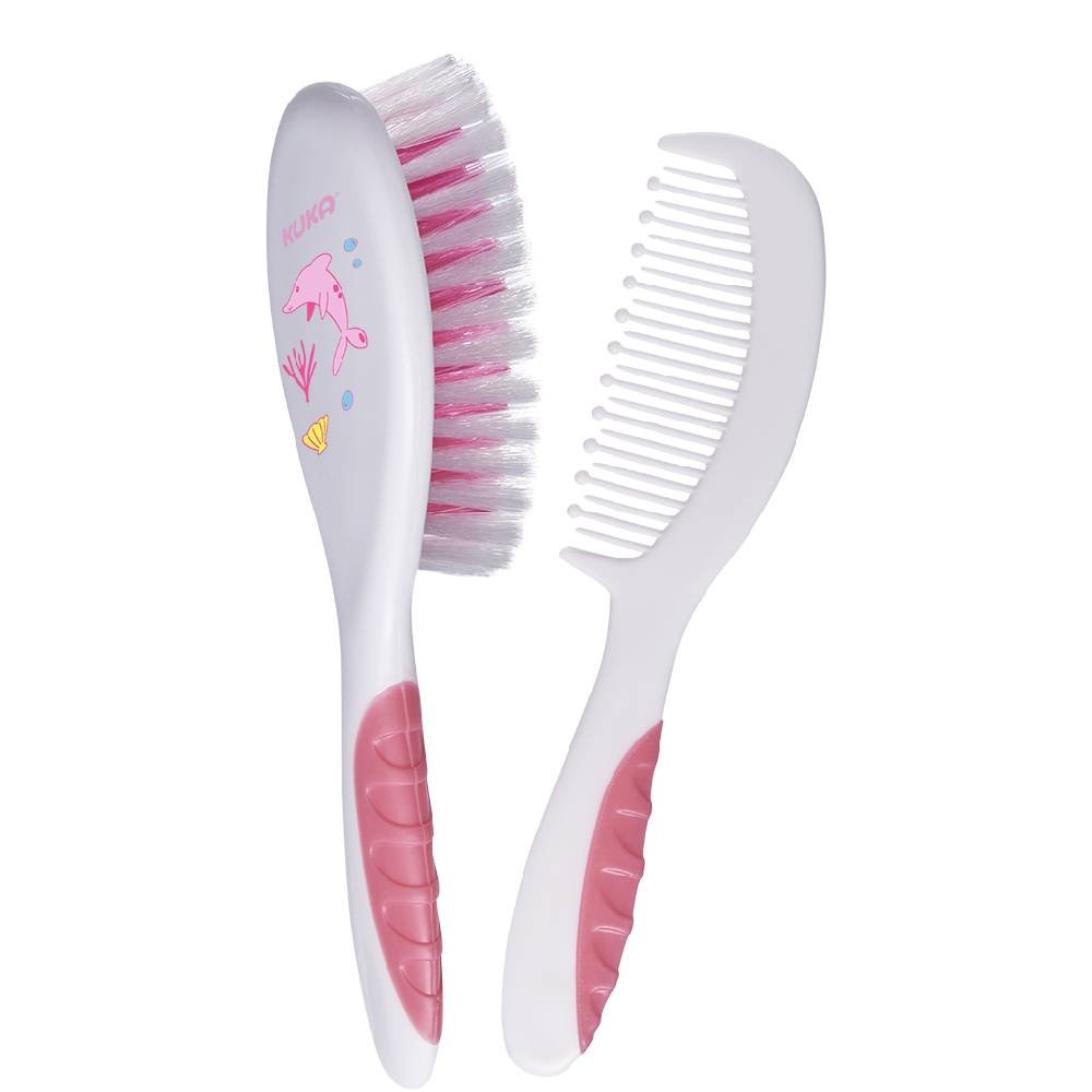 Conjunto Para Cabelo Kuka Soft Rosa