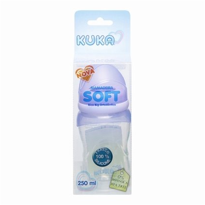 MAMADEIRA KUKA SILICONE 250ML BC. BIG ORTO 2 LILAS
