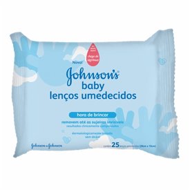 LENCOS UMEDECIDOS MAOS E ROSTO JOHNSONS BABY COM 25
