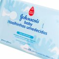 LENCOS UMEDECIDOS MAOS E ROSTO JOHNSONS BABY COM 25