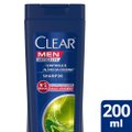SHAMPOO ANTICASPA CLEAR MEN CONTROLE E ALÍVIO DA COCEIRA FRASCO 200ML