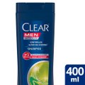 SHAMPOO ANTICASPA EUCALIPTO MELALEUCA BIO BOOSTER CLEAR MEN CONTROLE E ALÍVIO COCEIRA FRASCO 400ML