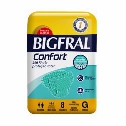 Fralda Adulto Bigfral Confort G Com 8 Unidades