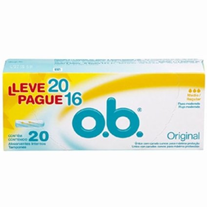 ABSORVENTE INTERNO OB MÉDIO LEVE 20 PAGUE 16