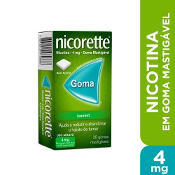 Goma Mastigável Nicorette Icemint 4mg 30 Unidades