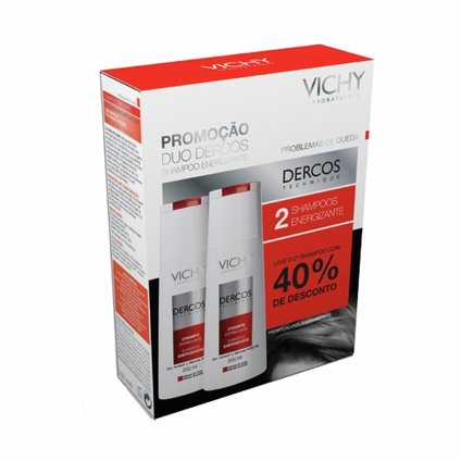 VICHY DERCOS SHAMPOO ENERGIZ 200ML KIT PROMO C/2
