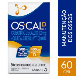 Os-cal D 500mg + 400 Ui 60 Comprimidos Revestidos