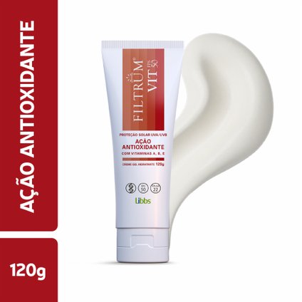 PROTETOR SOLAR FILTRUM VIT AÇÃO ANTIOXIDANTE FPS 50 120G