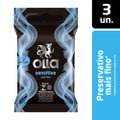PRESERVATIVO OLLA LUBRIFICADO SENSITIVE COM 3 UNIDADES