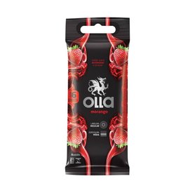 PRESERVATIVO OLLA LUBRIFICADO MORANGO COM 6 UNIDADES
