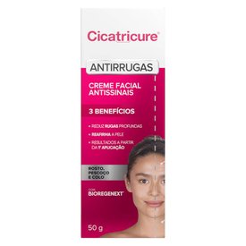 CREME FACIAL ANTISSINAIS CICATRICURE 50G